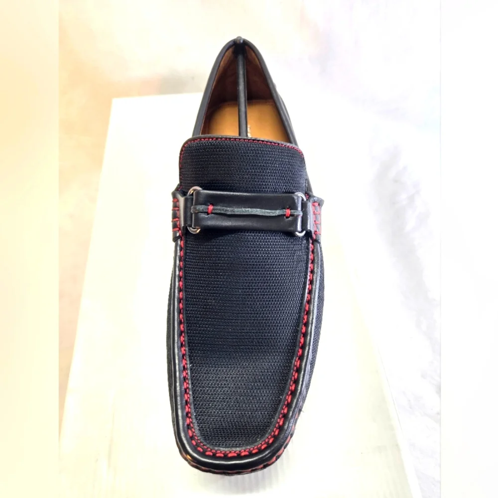 Donald Pliner Men's Size 9 Black Donnien Nylon Bit Loafer New